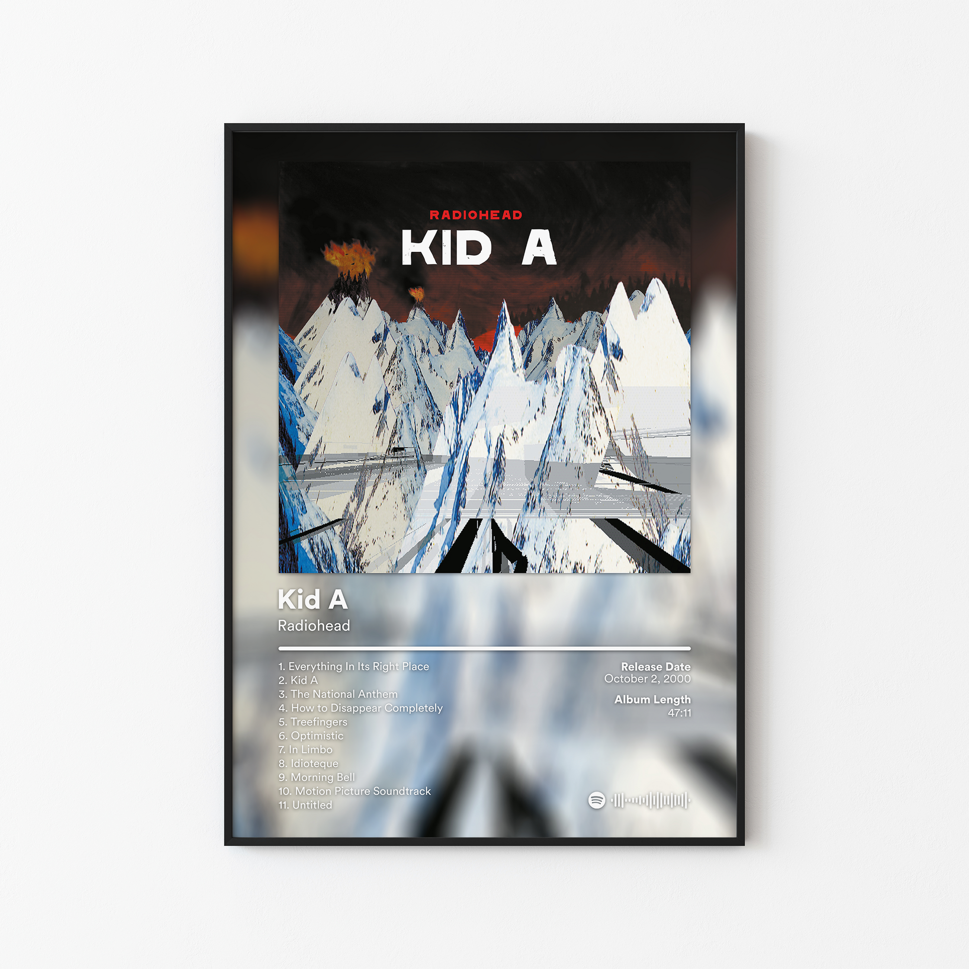 Radiohead Kid A Album Poster