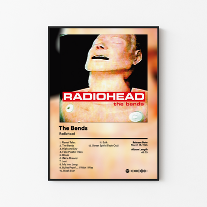 Radiohead The Bends Album Poster