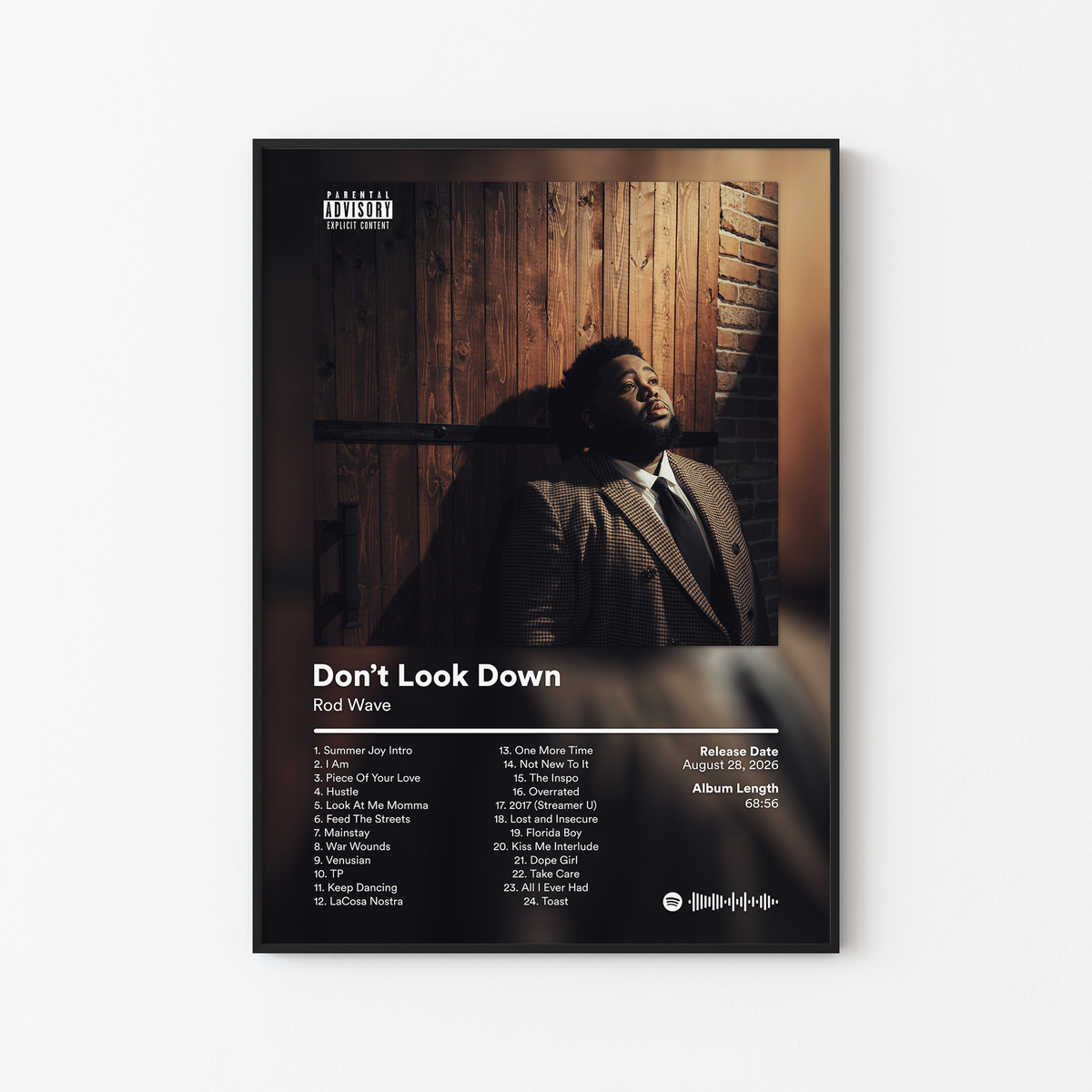 Rod Wave Dont Look Down Album Poster