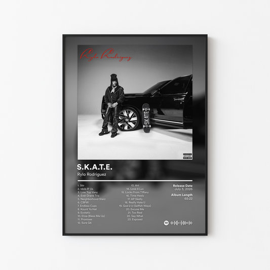 Rylo Rodriguez SKATE Album Poster