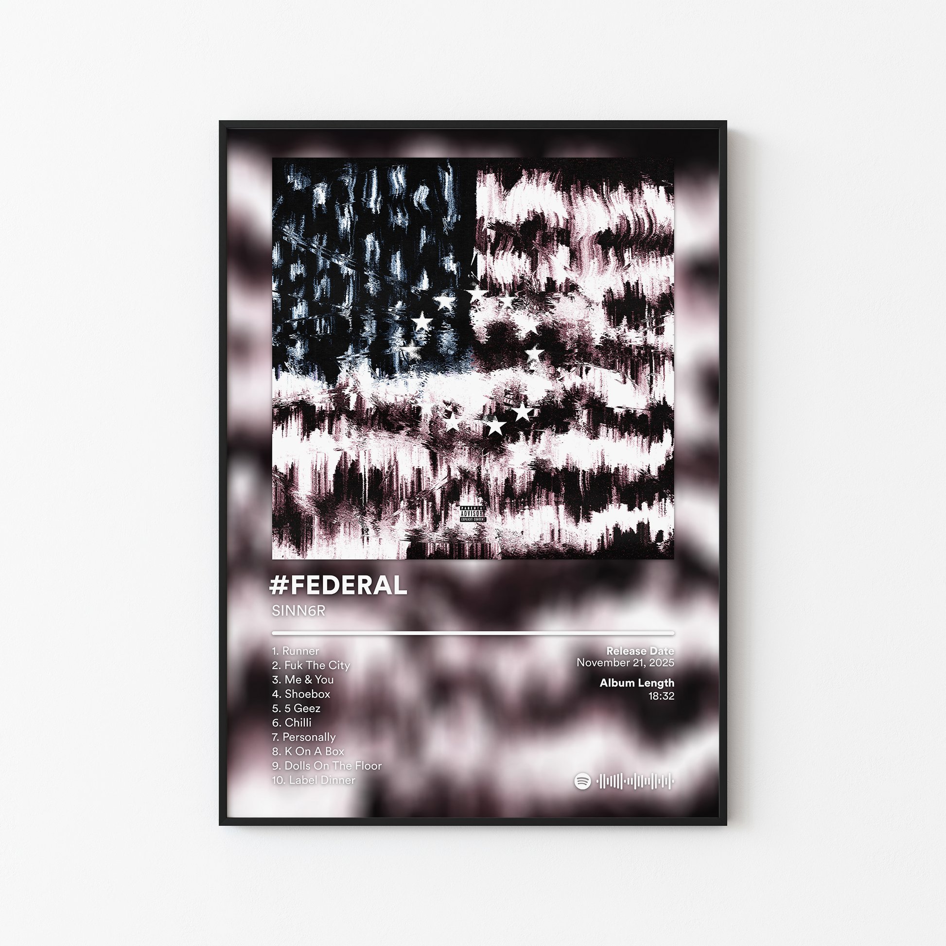 SINN6R FEDERAL Album Poster