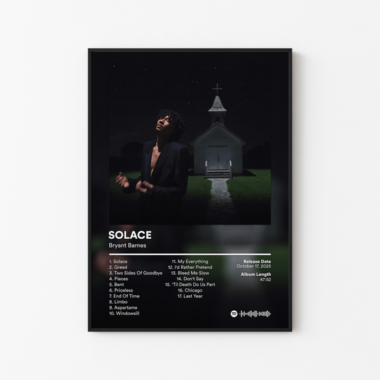 Bryant Barnes SOLACE Album Poster
