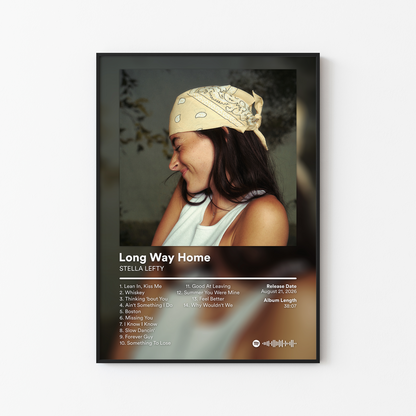 STELLA LEFTY Long Way Home Album Poster