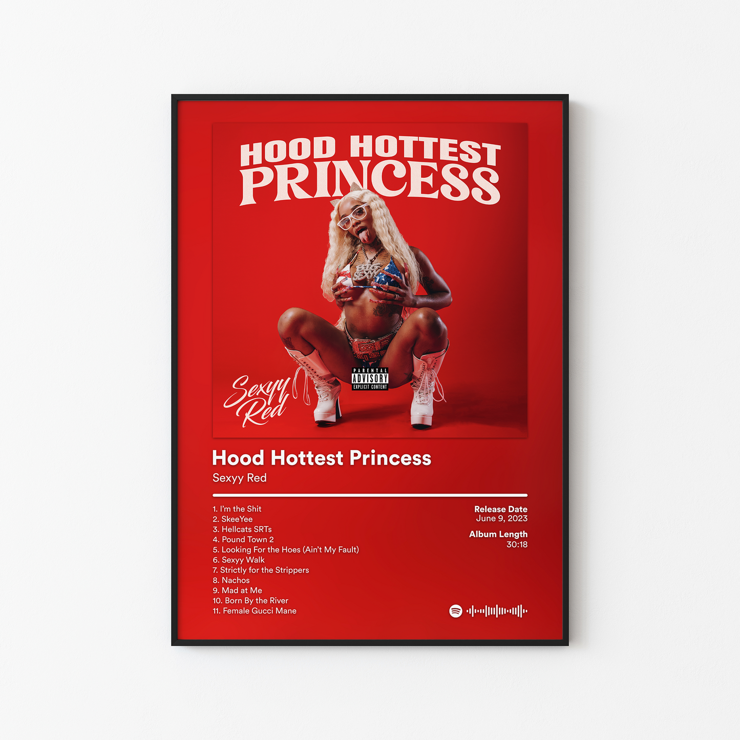 Sexyy Red Hood Hottest Princess Album Poster