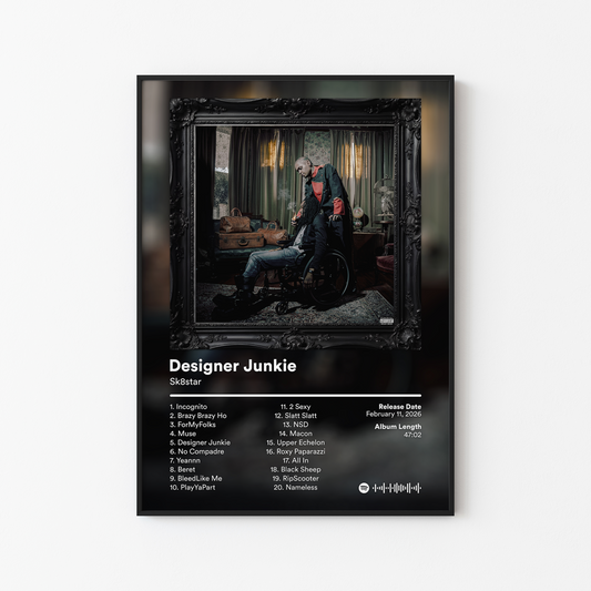 Sk8star Designer Junkie Album Poster