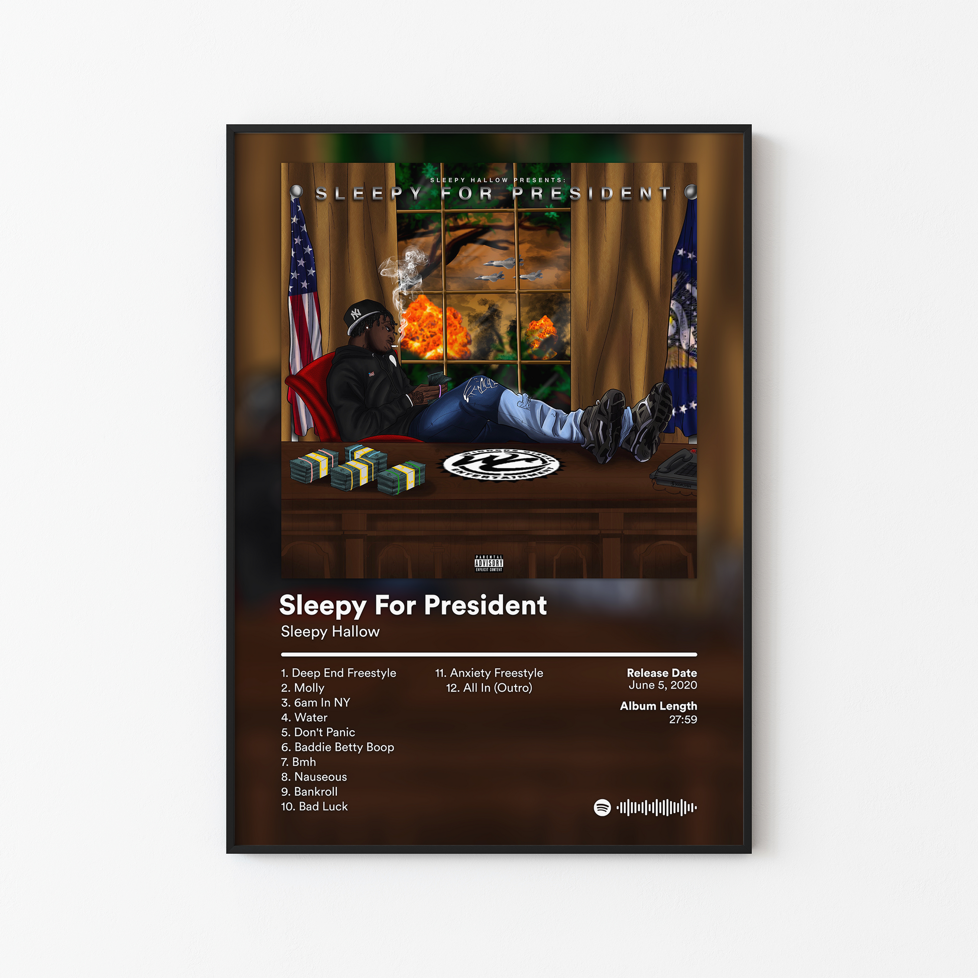 Sleepy Hallow Sleepy For President Album Poster
