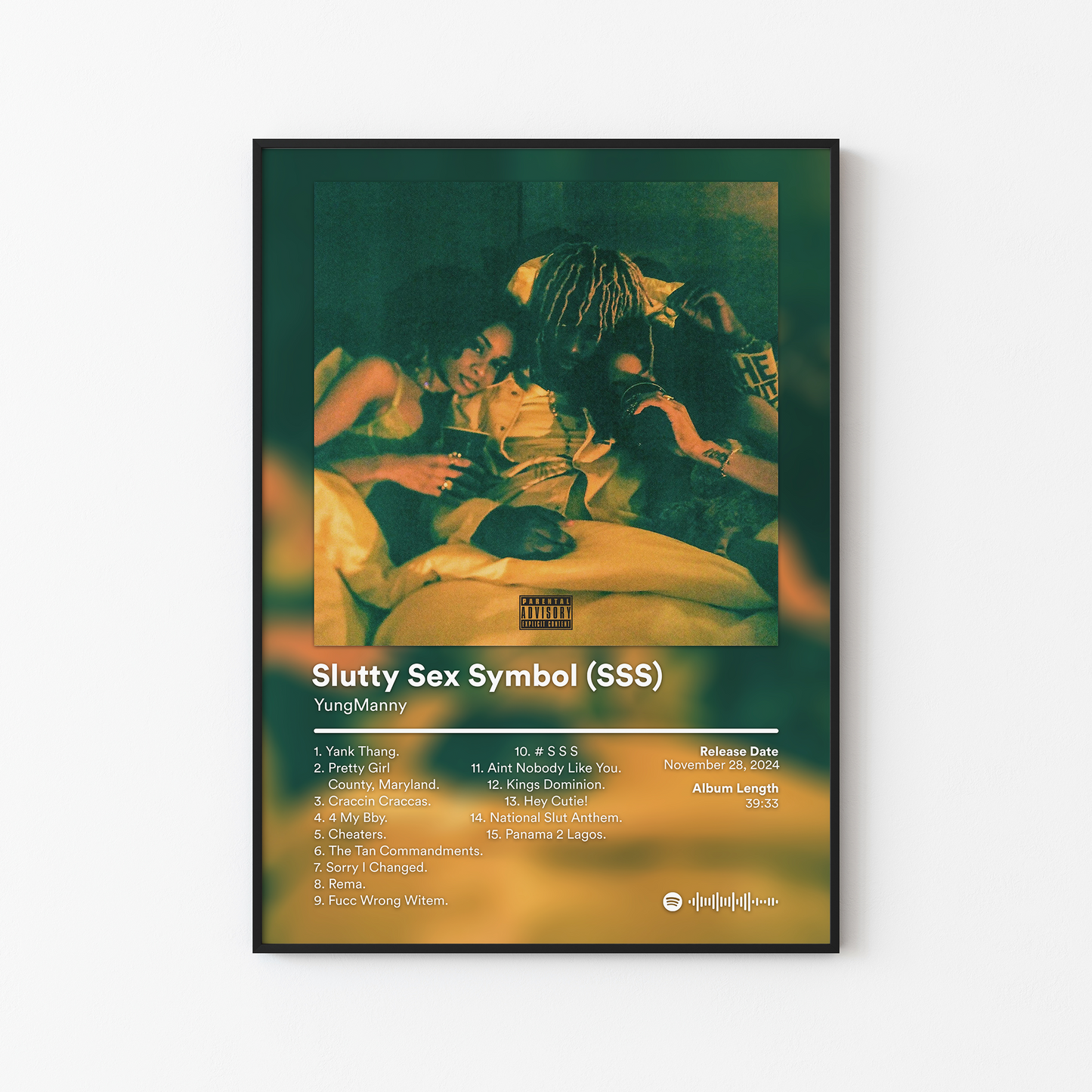 YungManny Slutty Sex Symbol SSS Album Poster