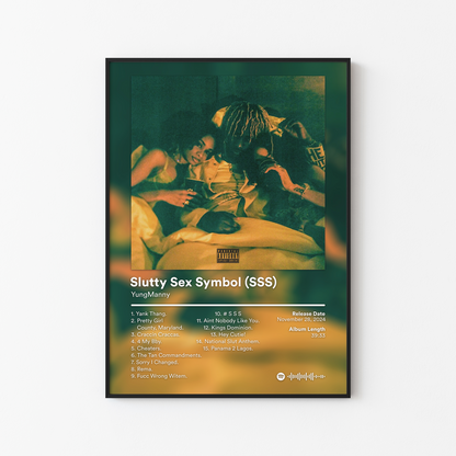 YungManny Slutty Sex Symbol SSS Album Poster