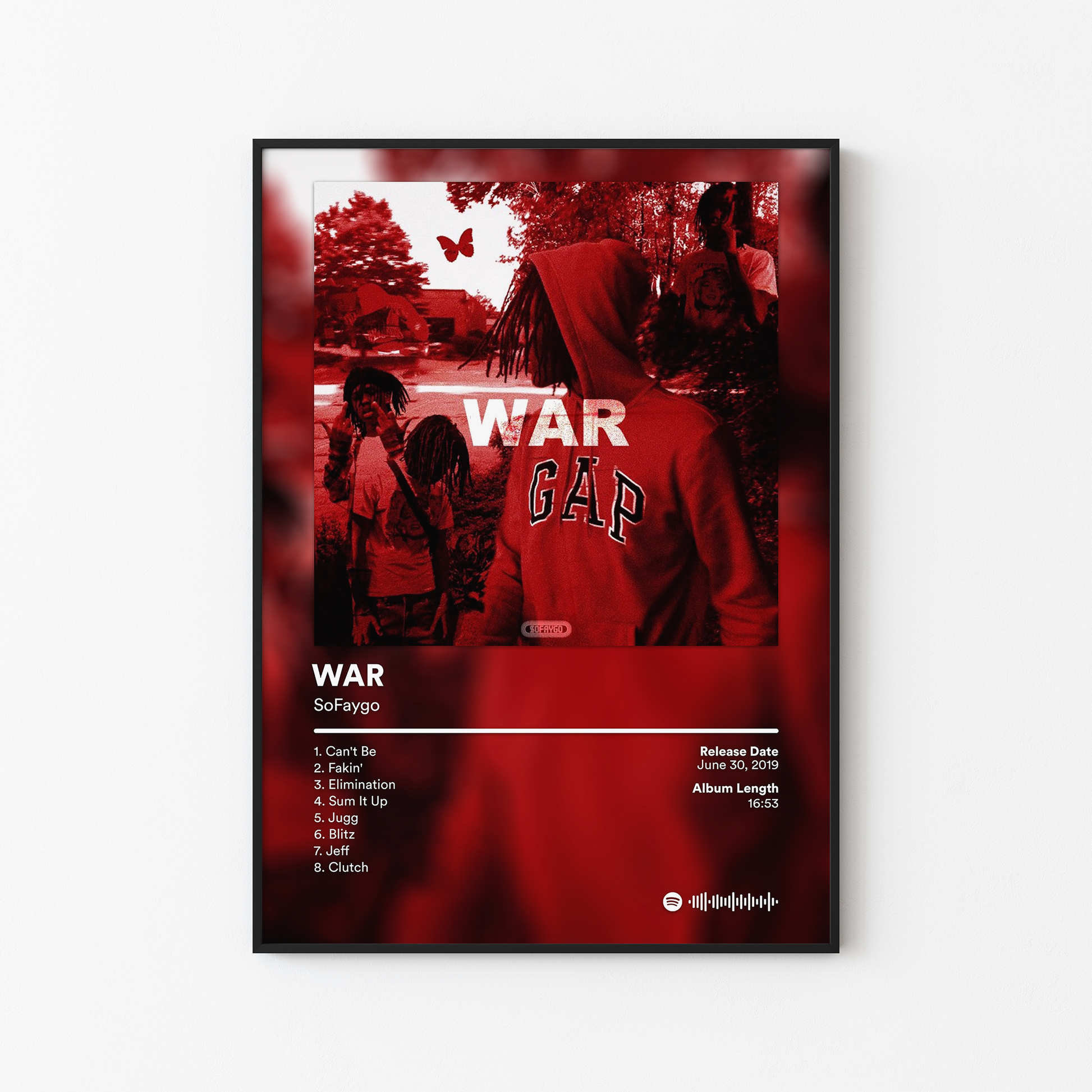 SoFaygo WAR Album Poster