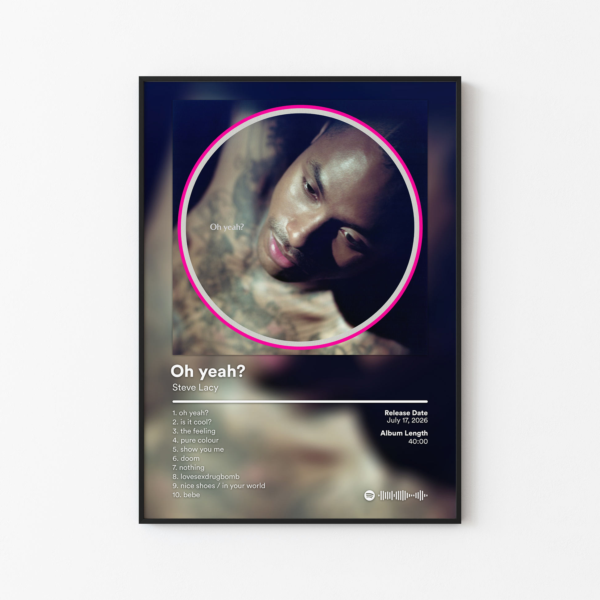 Steve Lacy Oh yeah Album Poster