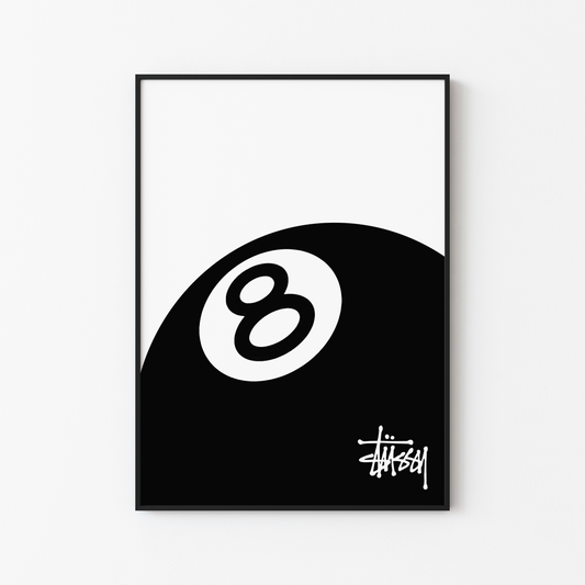 Stussy 8 Ball Poster