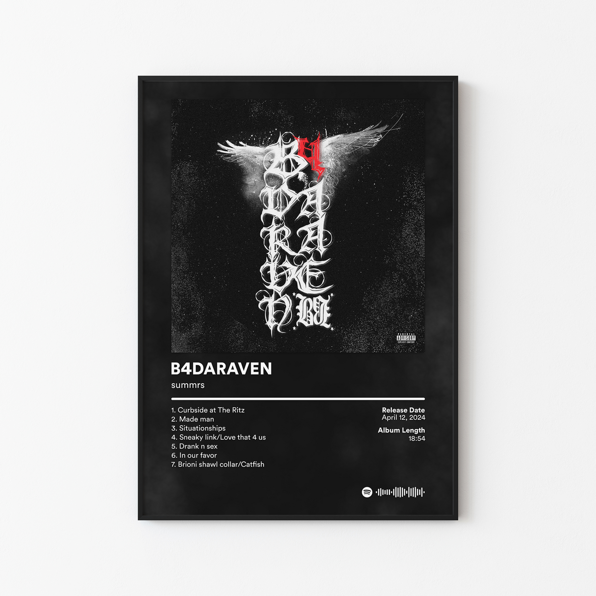 Summrs B4DARAVEN Album Poster