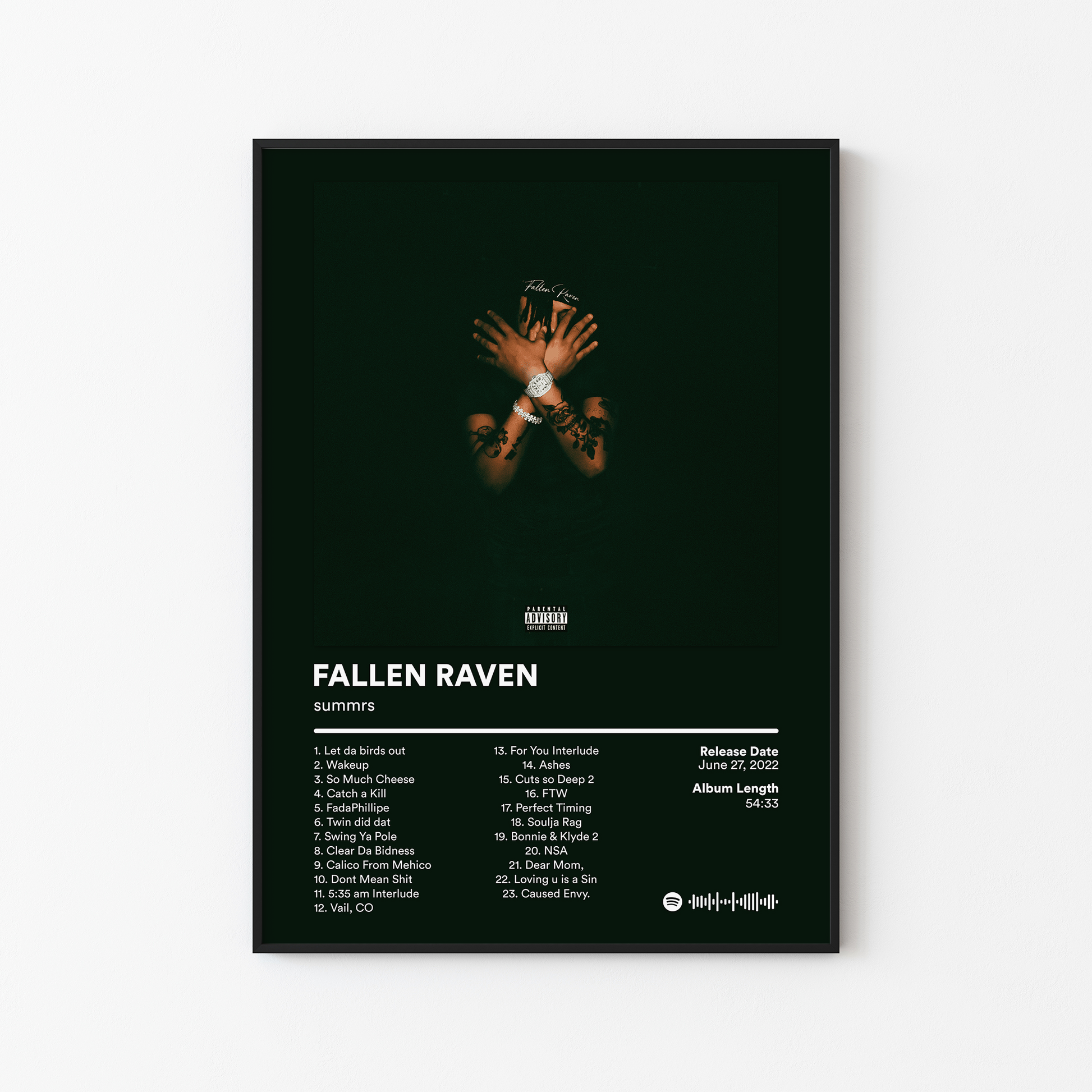 Summrs FALLEN RAVEN Album Poster