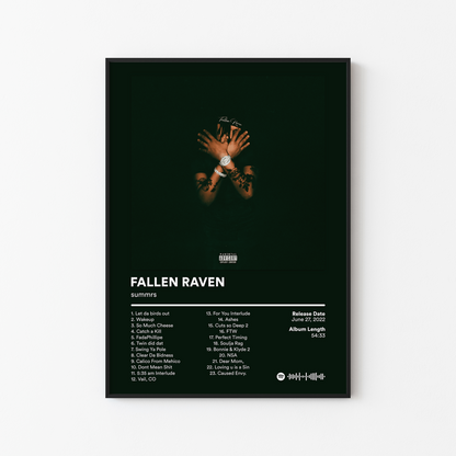 Summrs FALLEN RAVEN Album Poster