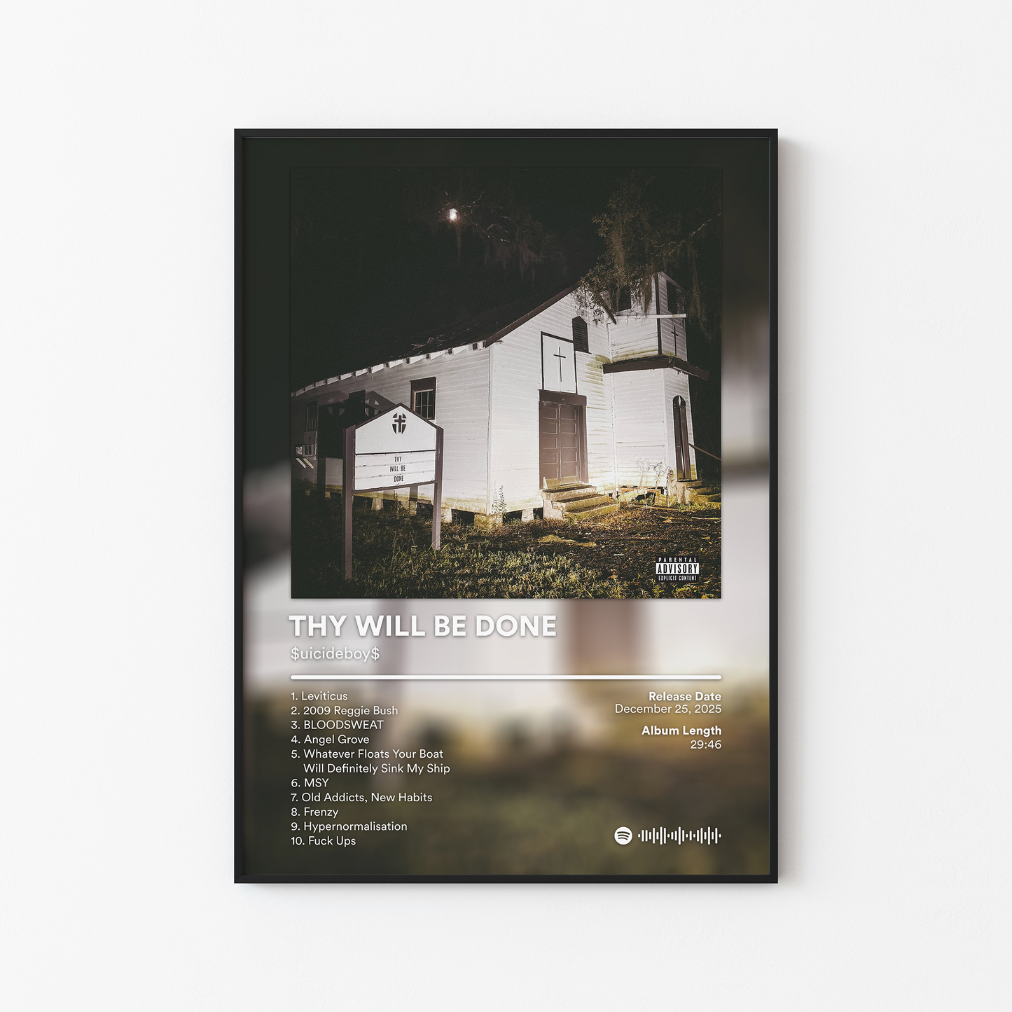 Suicideboys THY WILL BE DONE Album Poster