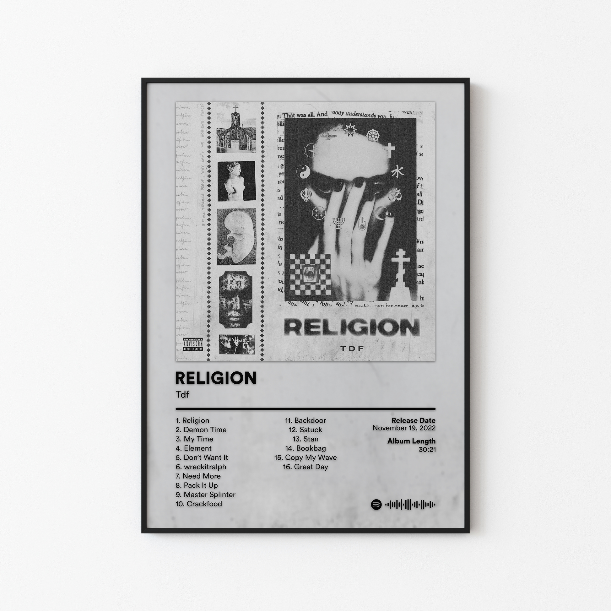 Tdf RELIGION Album Poster