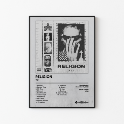 Tdf RELIGION Album Poster