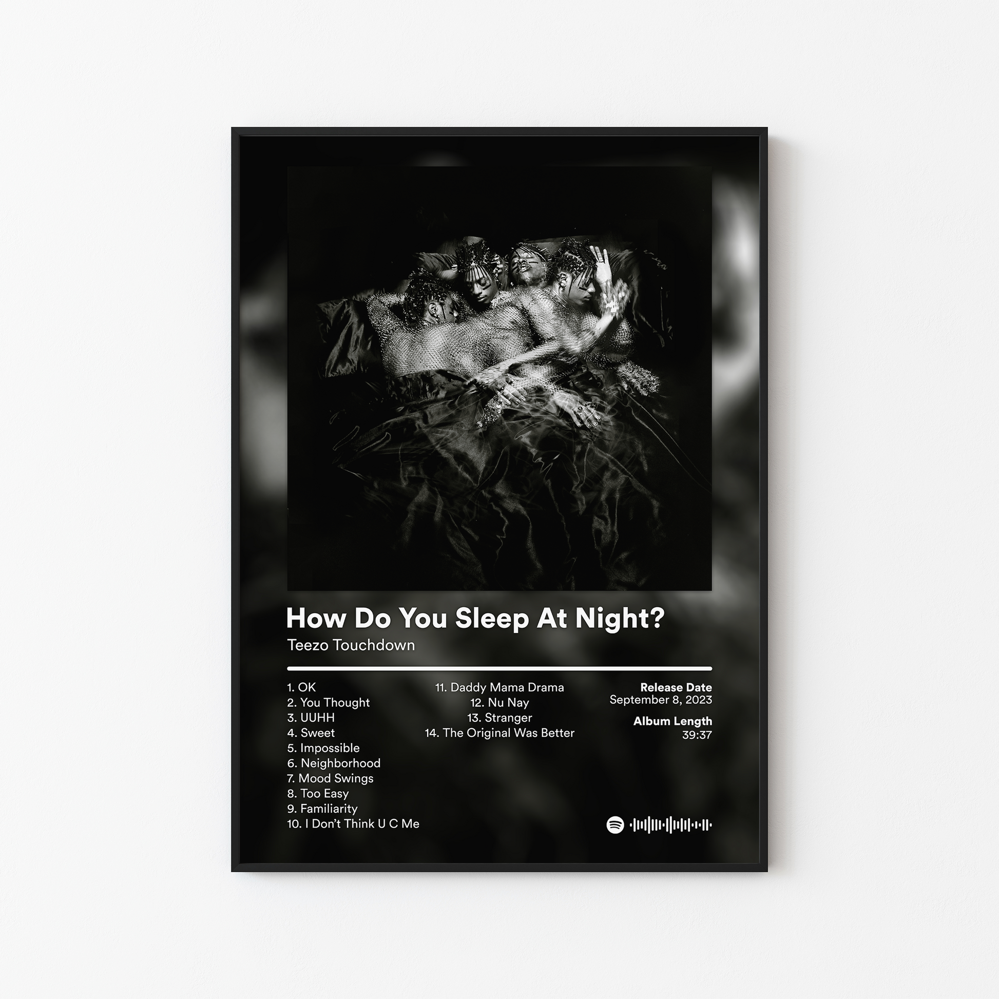 Teezo Touchdown How Do You Sleep At Night Album Poster