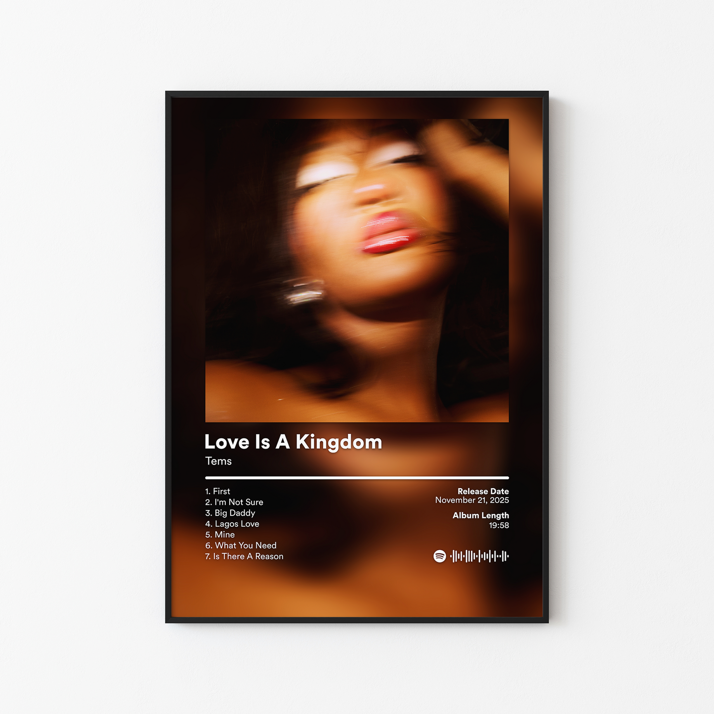 Tems Love Is A Kingdom Album Poster