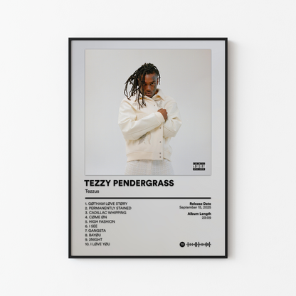 Tezzus TEZZY PENDERGRASS Album Poster
