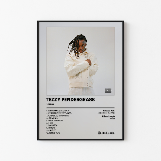 Tezzus TEZZY PENDERGRASS Album Poster