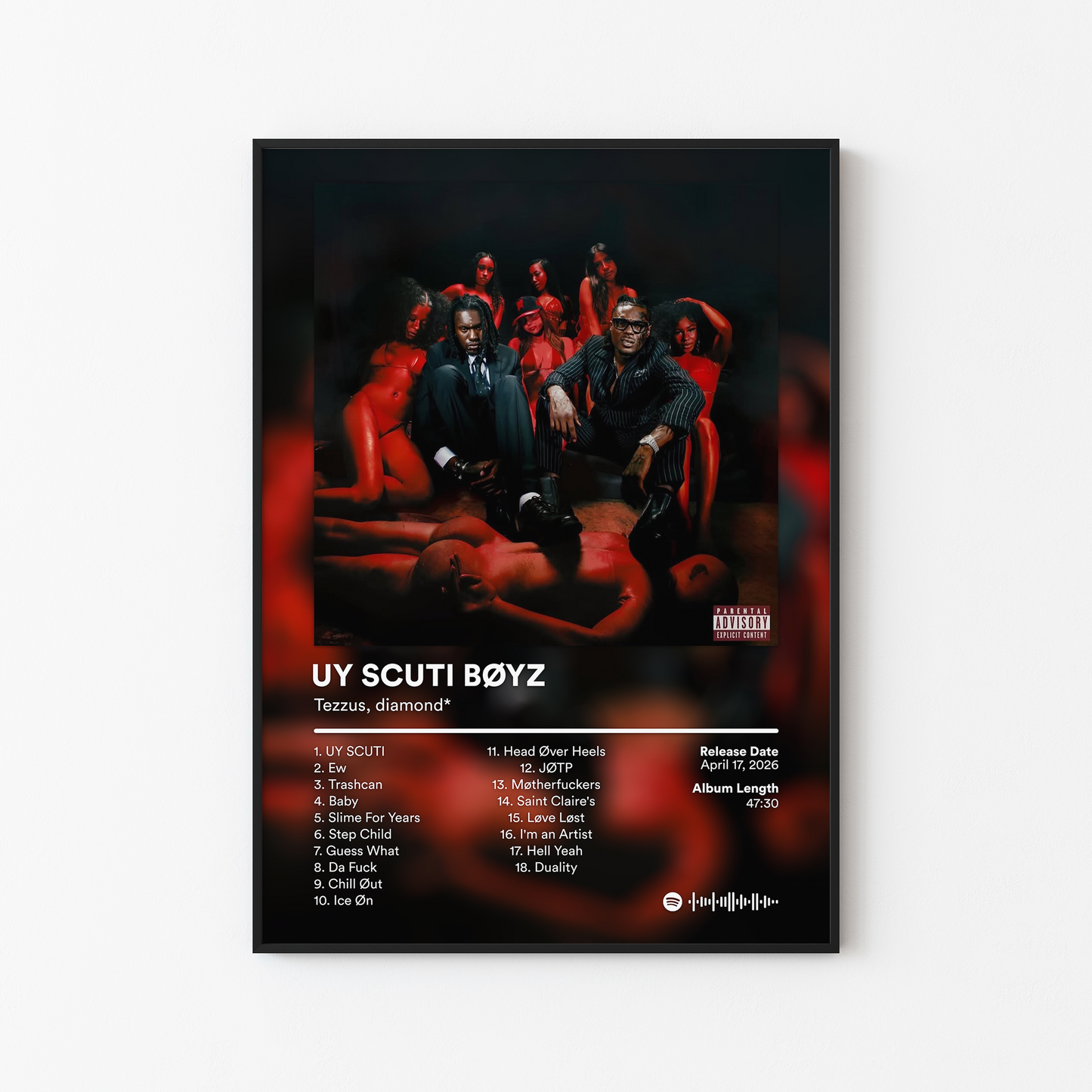 Tezzus UY SCUTI BOYZ Album Poster
