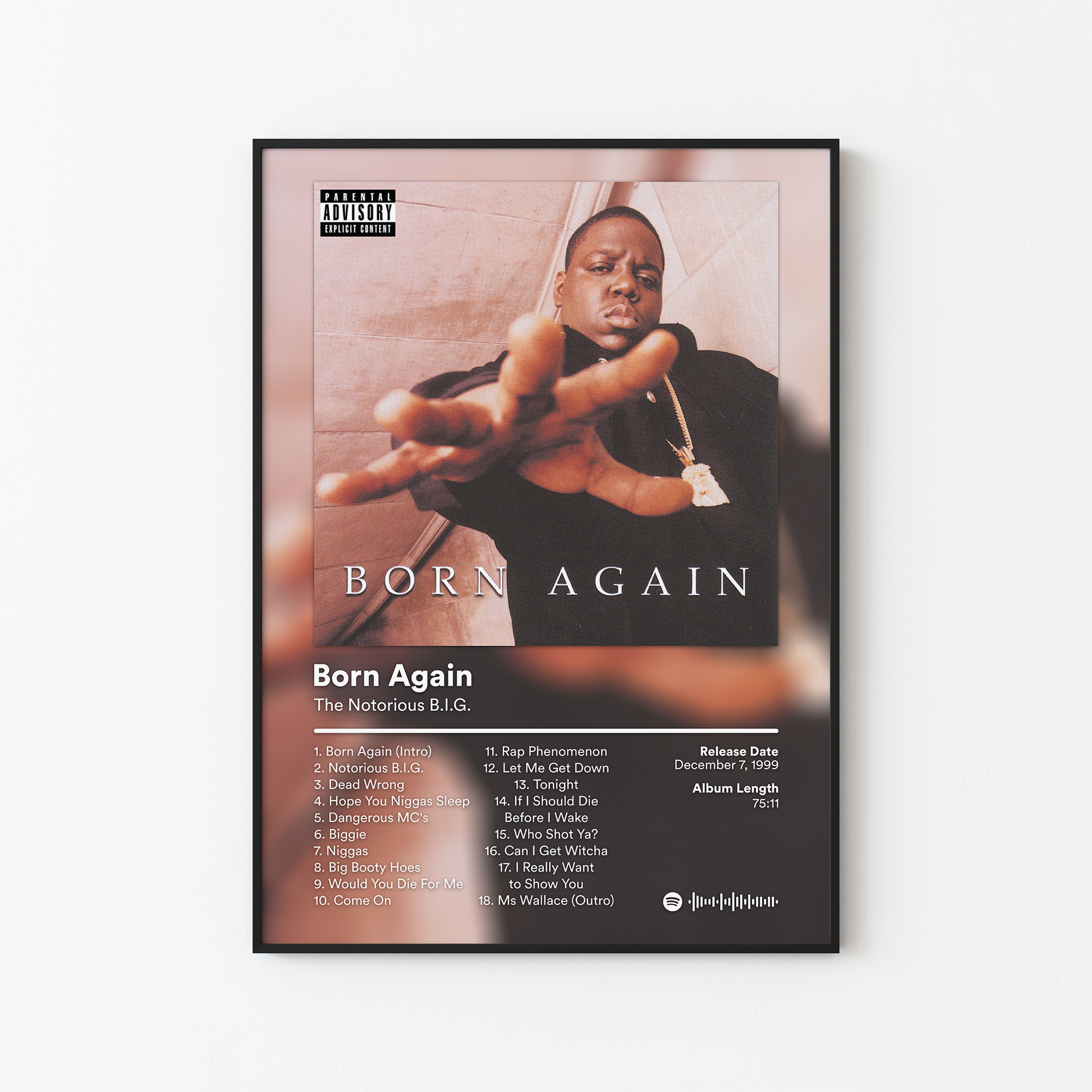 The Notorious BIG Born Again Album Poster