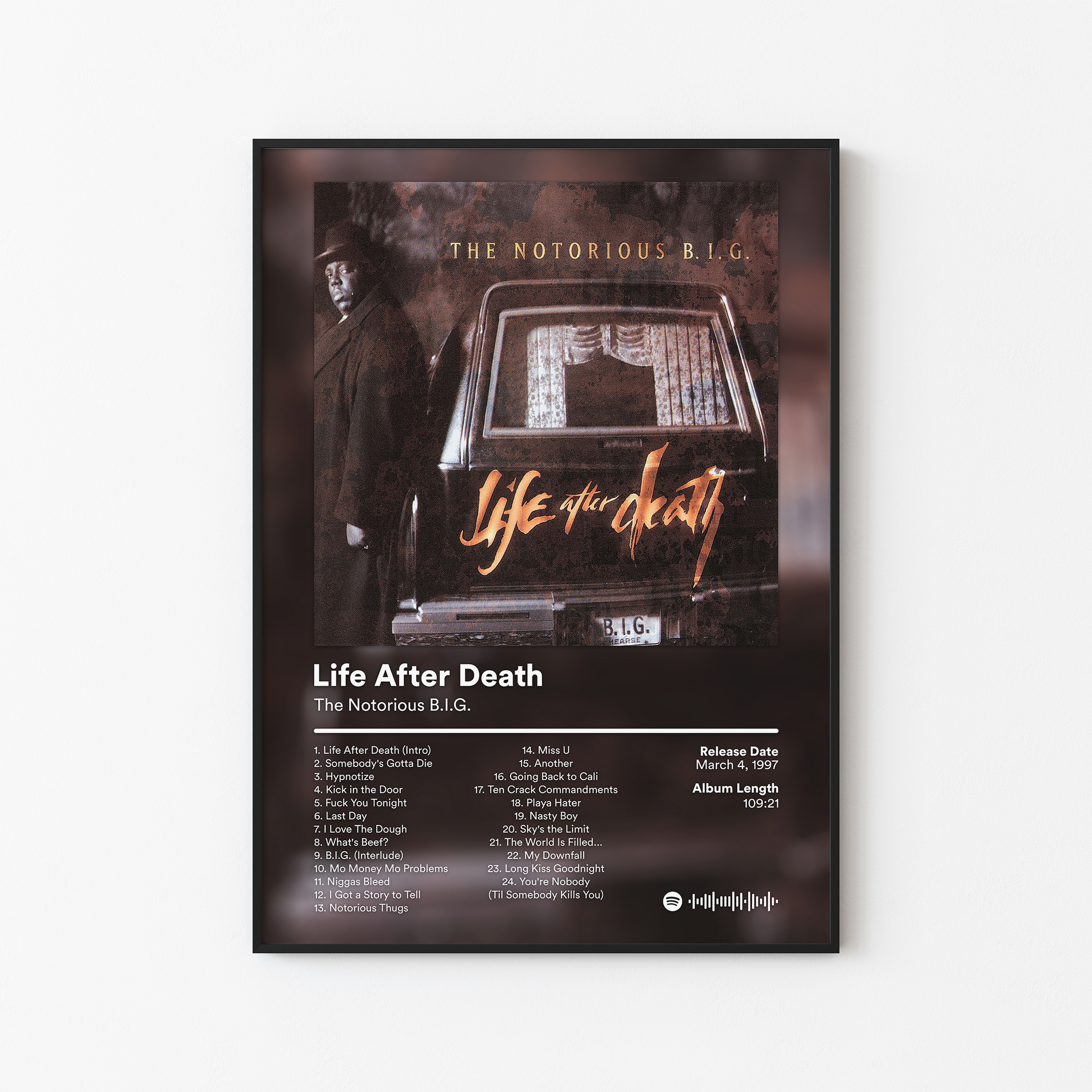 The Notorious BIG Life After Death Album Poster