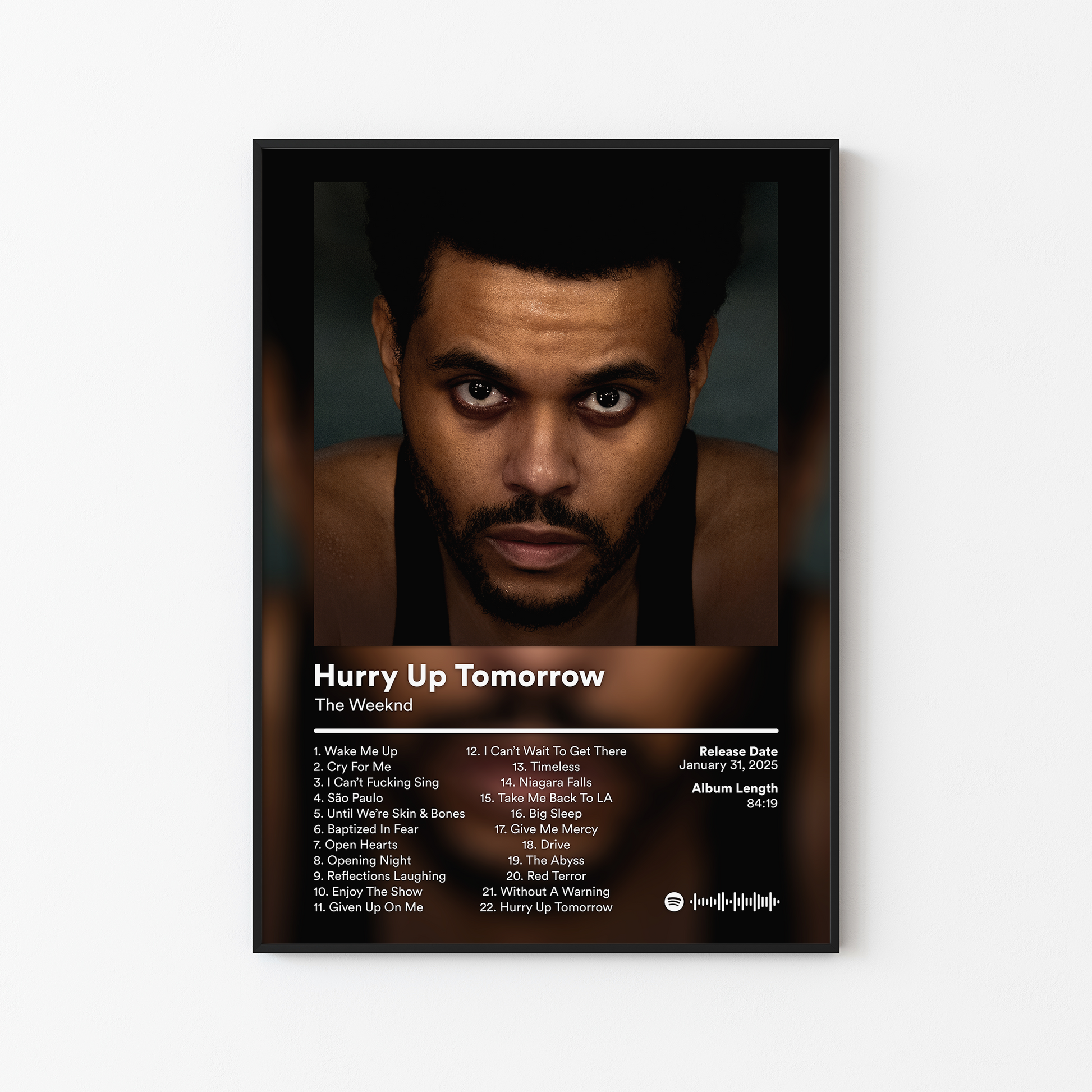 The Weeknd Hurry Up Tomorrow Album Poster
