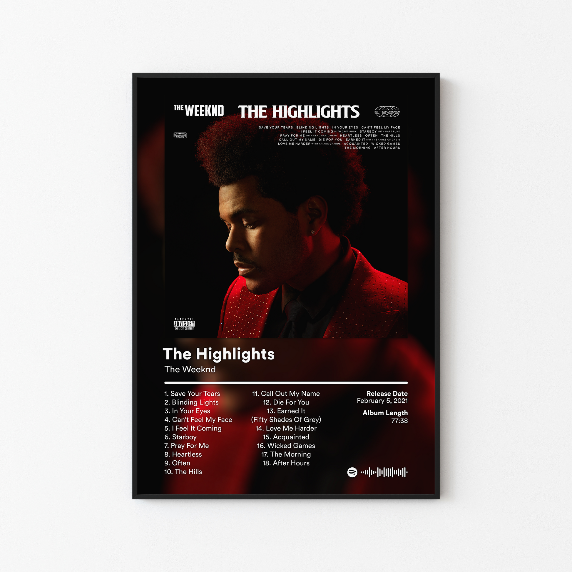 The Weeknd The Highlights Album Poster