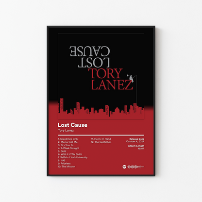 Tory Lanez Lost Cause Album Poster