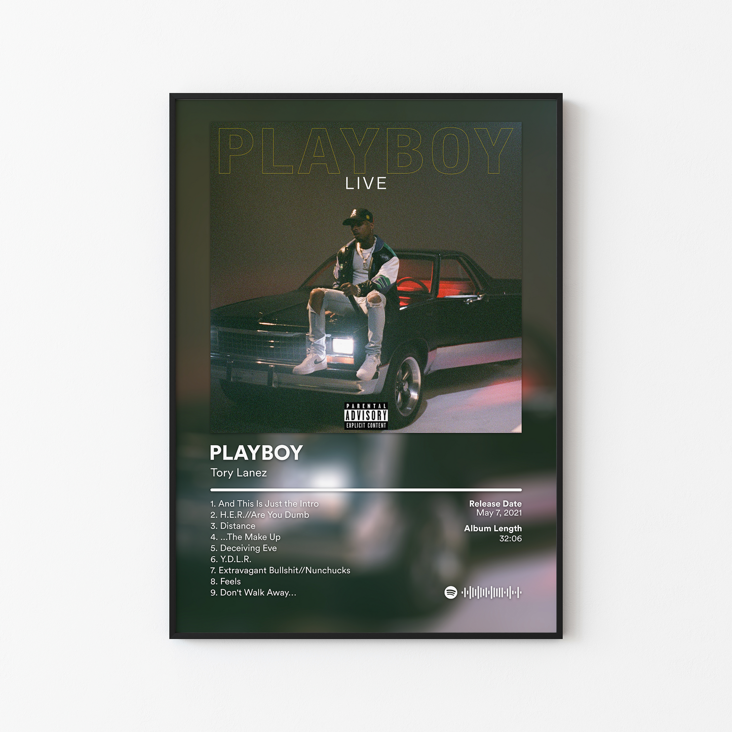 Tory Lanez PLAYBOY Album Poster