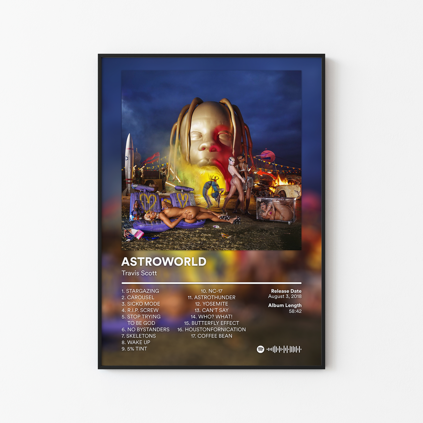 Travis Scott ASTROWORLD Album Poster