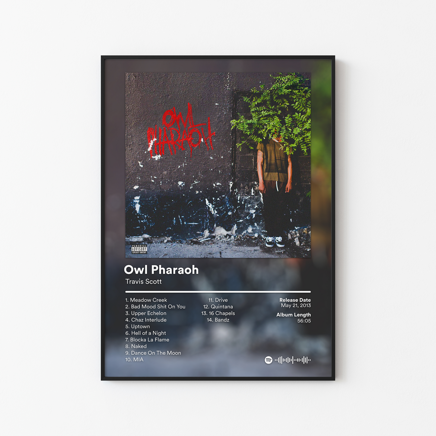 Travis Scott Owl Pharaoh Album Poster