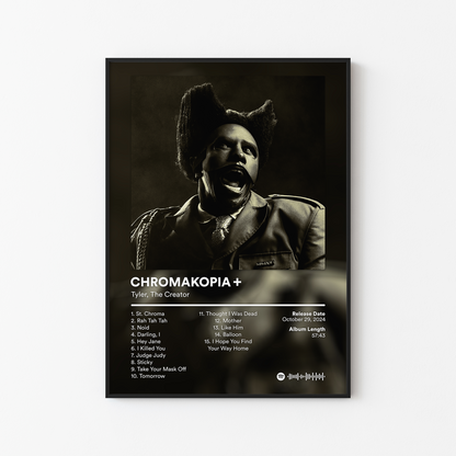 Tyler The Creator CHROMAKOPIA Plus Album Poster