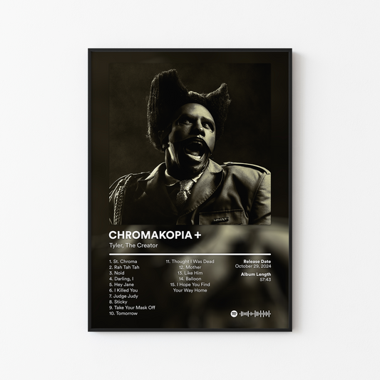 Tyler The Creator CHROMAKOPIA Plus Album Poster