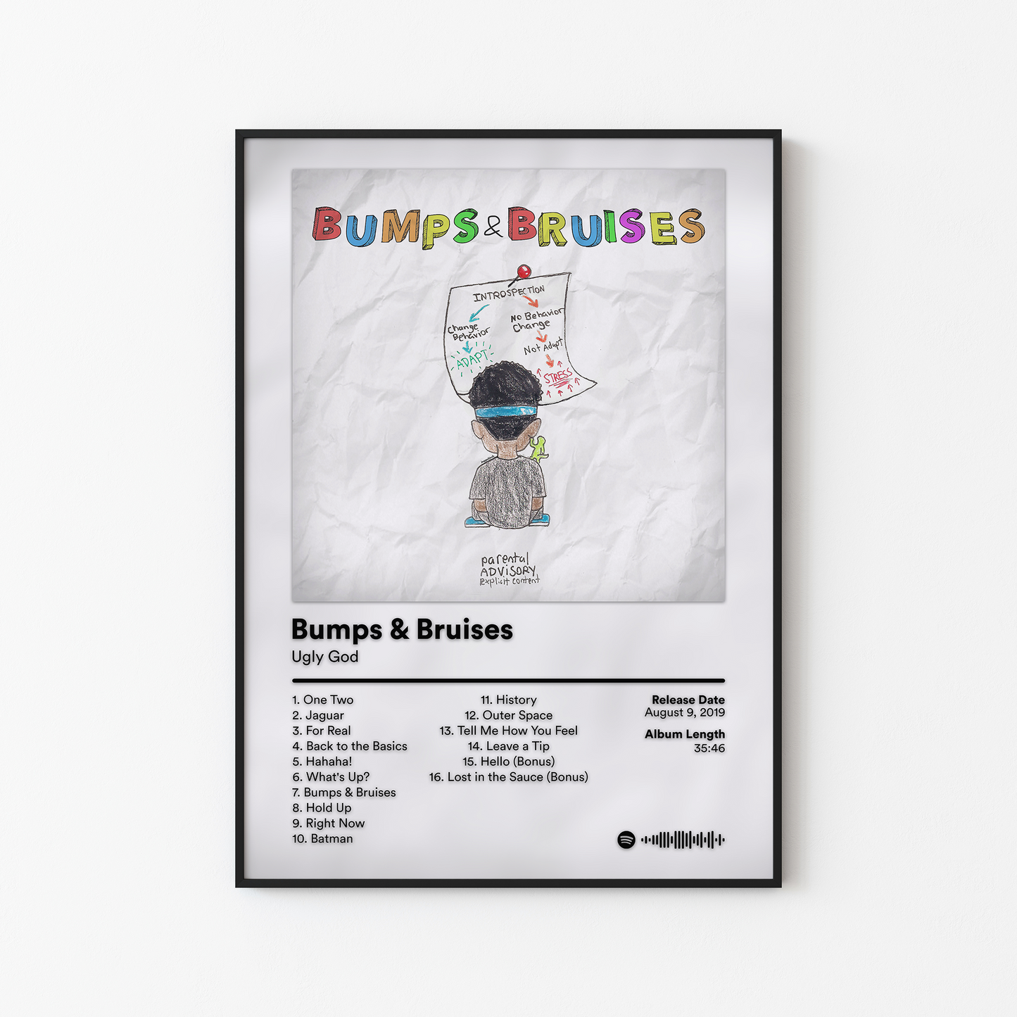 Ugly God Bumps and Bruises Album Poster