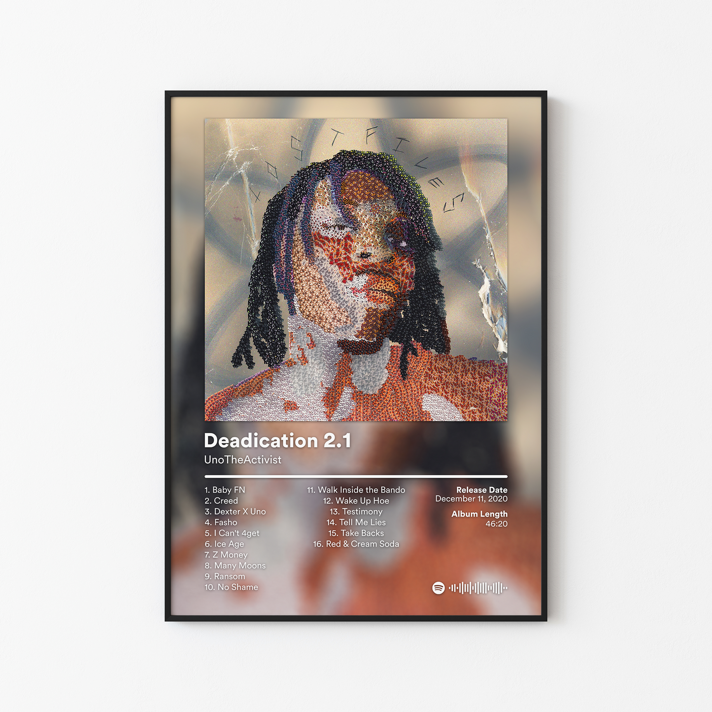 UnoTheActivist Deadication 2.1 Album Poster