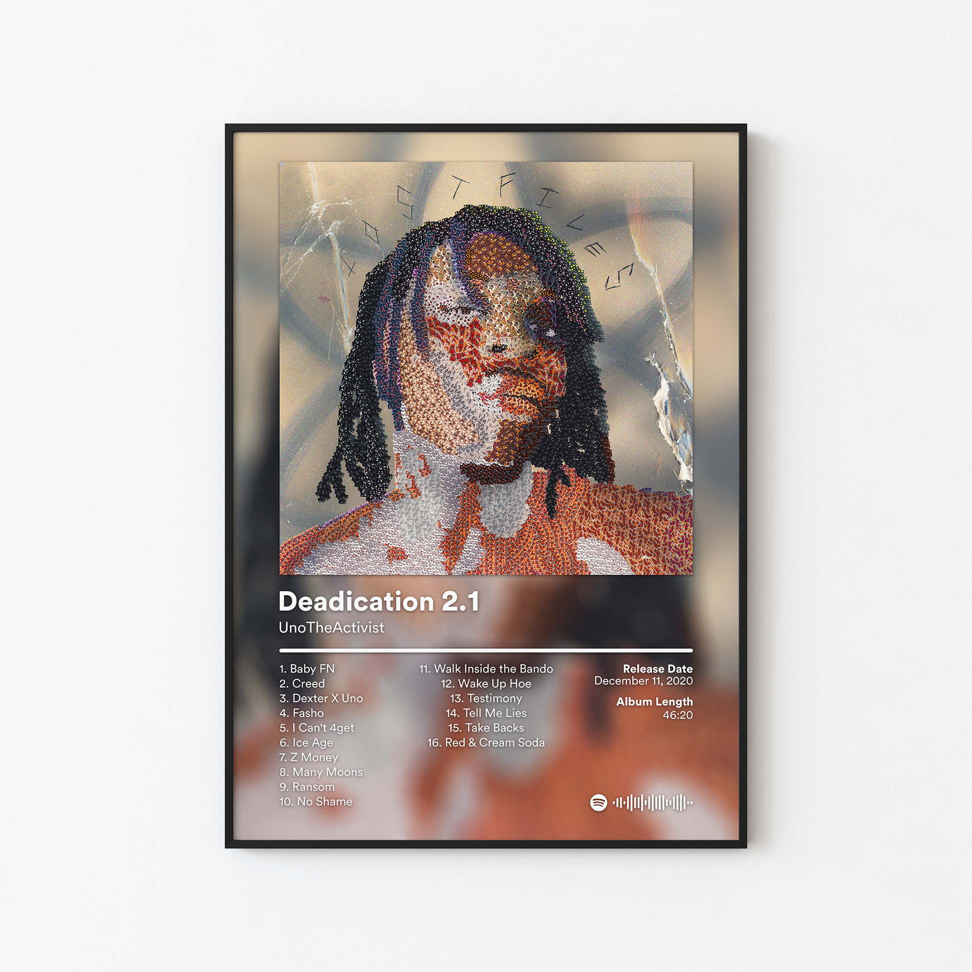 UnoTheActivist Deadication 2.1 Album Poster