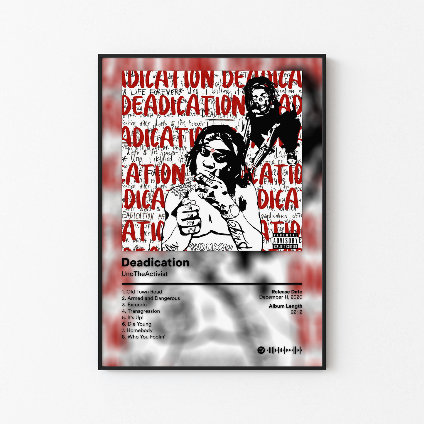 UnoTheActivist Deadication Album Poster