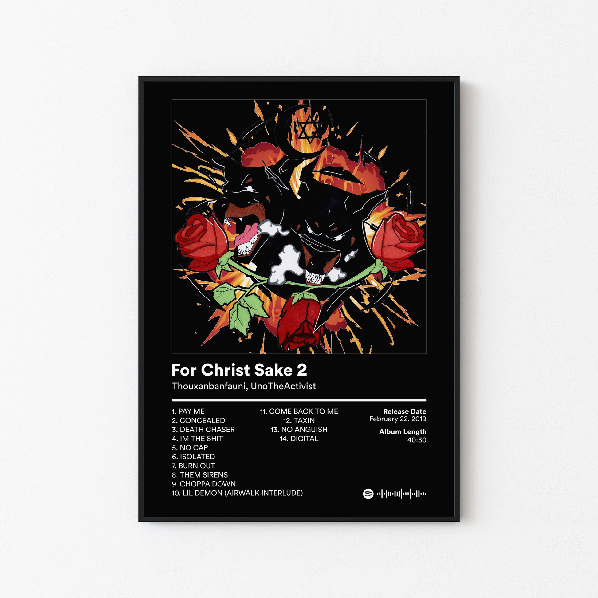 UnoTheActivist For Christ Sake 2 Album Poster