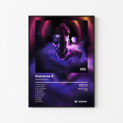 UnoTheActivist Unoverse 2 Album Poster