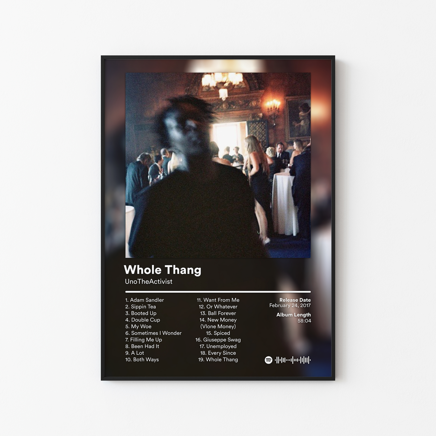 UnoTheActivist Whole Thang Album Poster