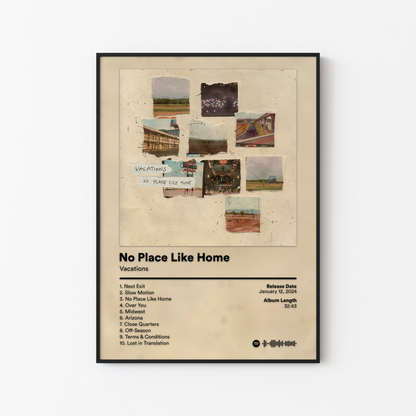 Vacations No Place Like Home Album Poster
