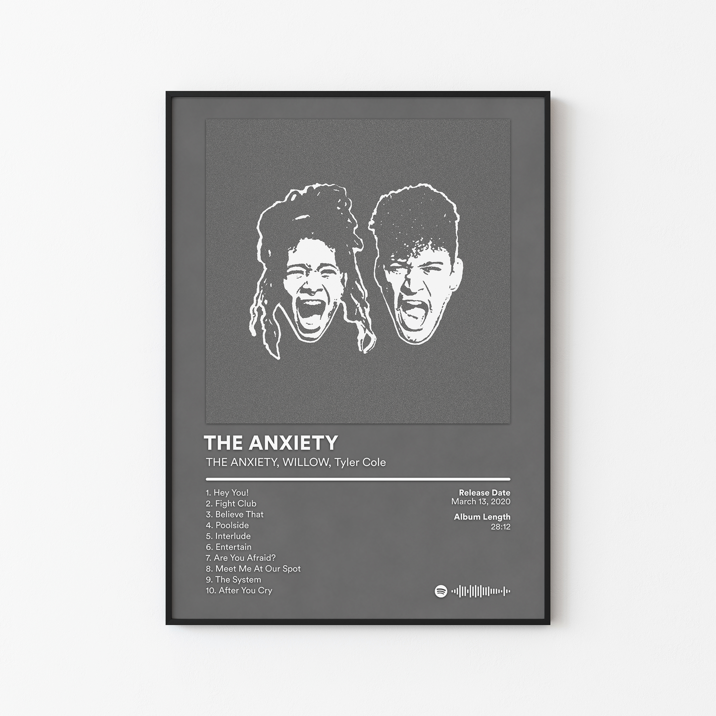 WILLOW THE ANXIETY Album Poster