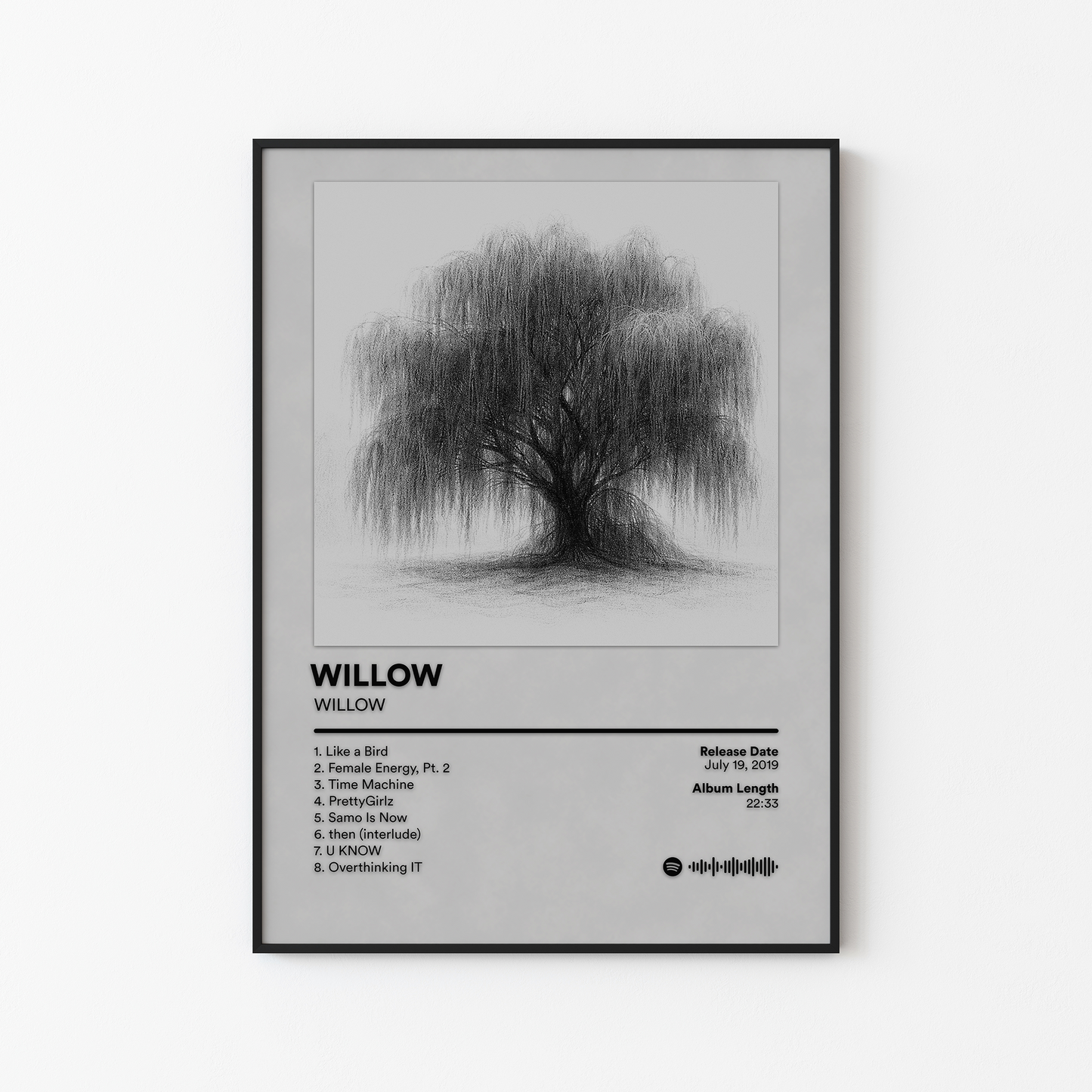 WILLOW Self Titled Album Poster