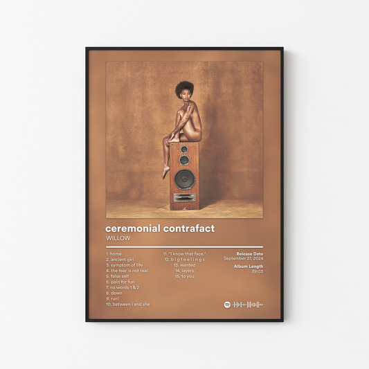 WILLOW ceremonial contrafact empathogen deluxe Album Poster