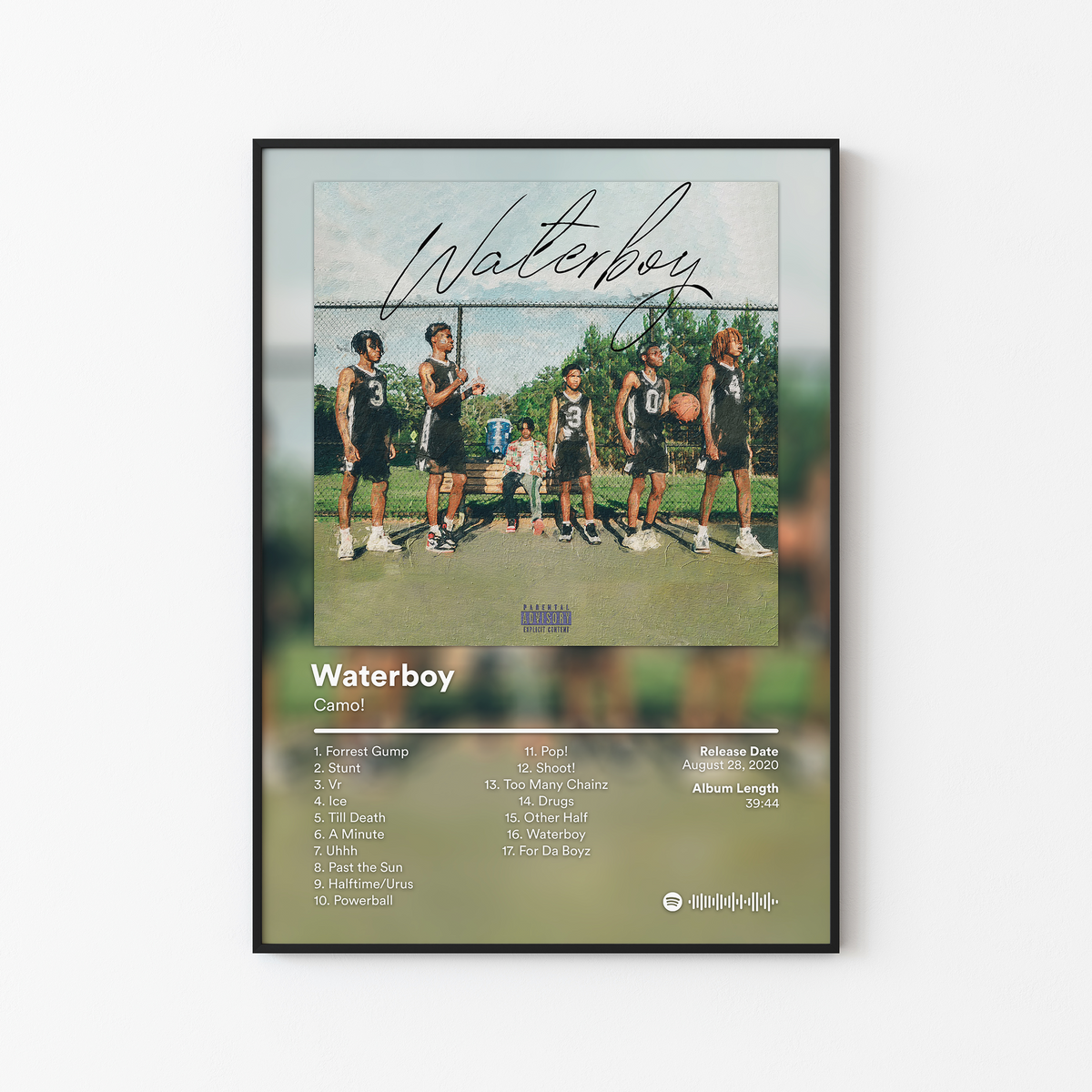 Camo Waterboy Album Poster