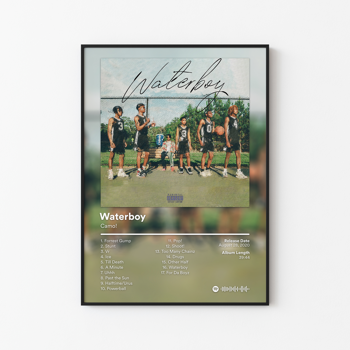 Camo Waterboy Album Poster