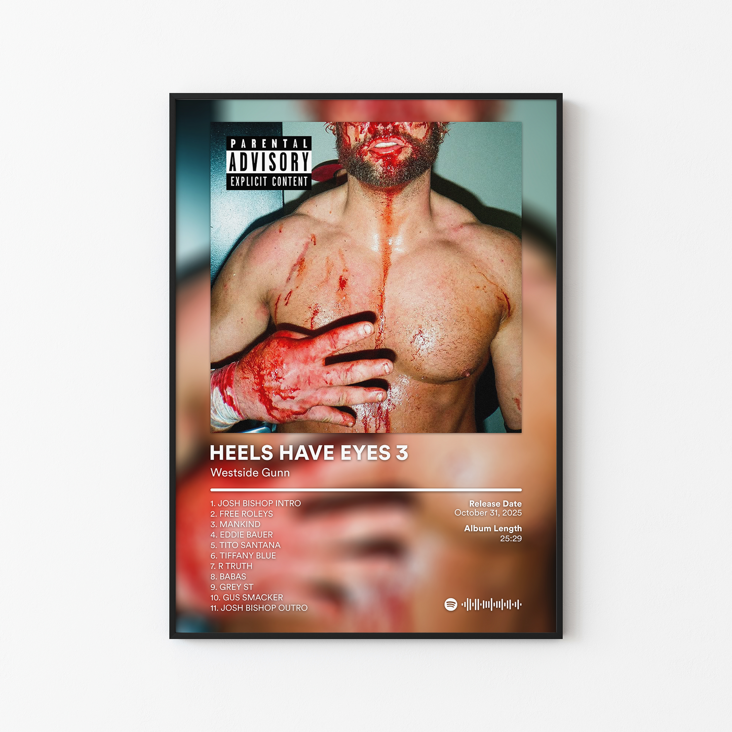 Westside Gunn HEELS HAVE EYES 3 Album Poster